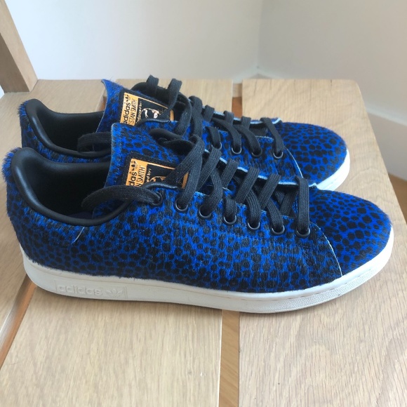Adidas Stan Smith Blue Leopard print US8 EU40 - Picture 3 of 6